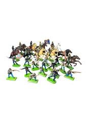 BRITAINS DEETAIL AMERICAN CIVIL WAR CONFEDERATE CAVALRY SOLDIERS MIXED LOT