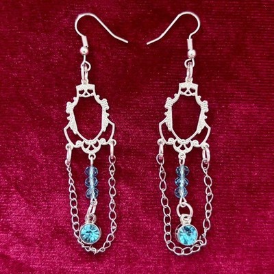 Gothic Vampir Chandelier Ohrringe Pastell Goth Kawaii Trad Goth Halloween Punk