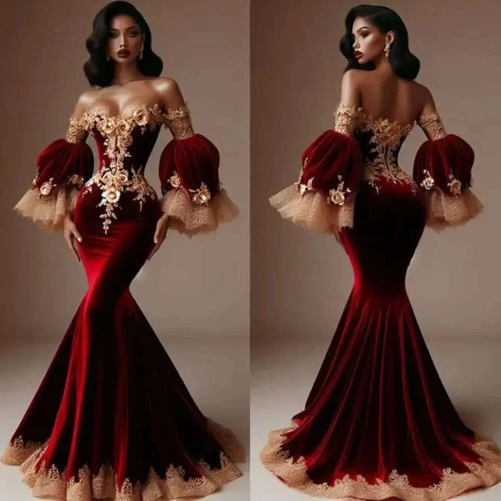 makeup to go with a burgundy dress Elegant Burgundy Mermaid Open Back Prom Dresses, Maroon Backless Forma –  morievent main image 1