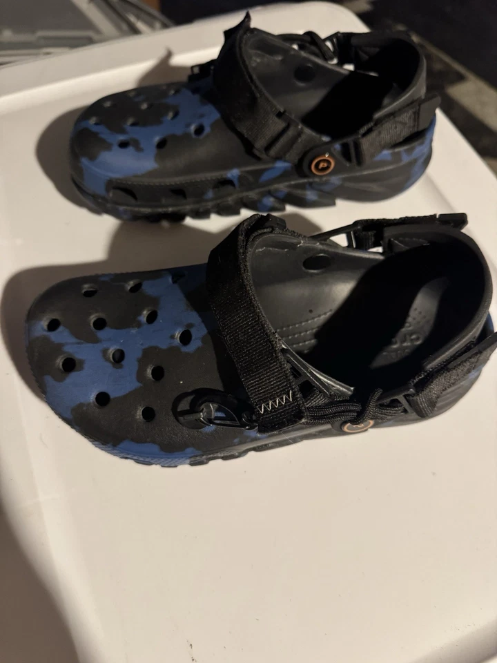 Crocs Duet Max Clog Post Malone Blue Camo sz W7 M5 - Image 2 of 4