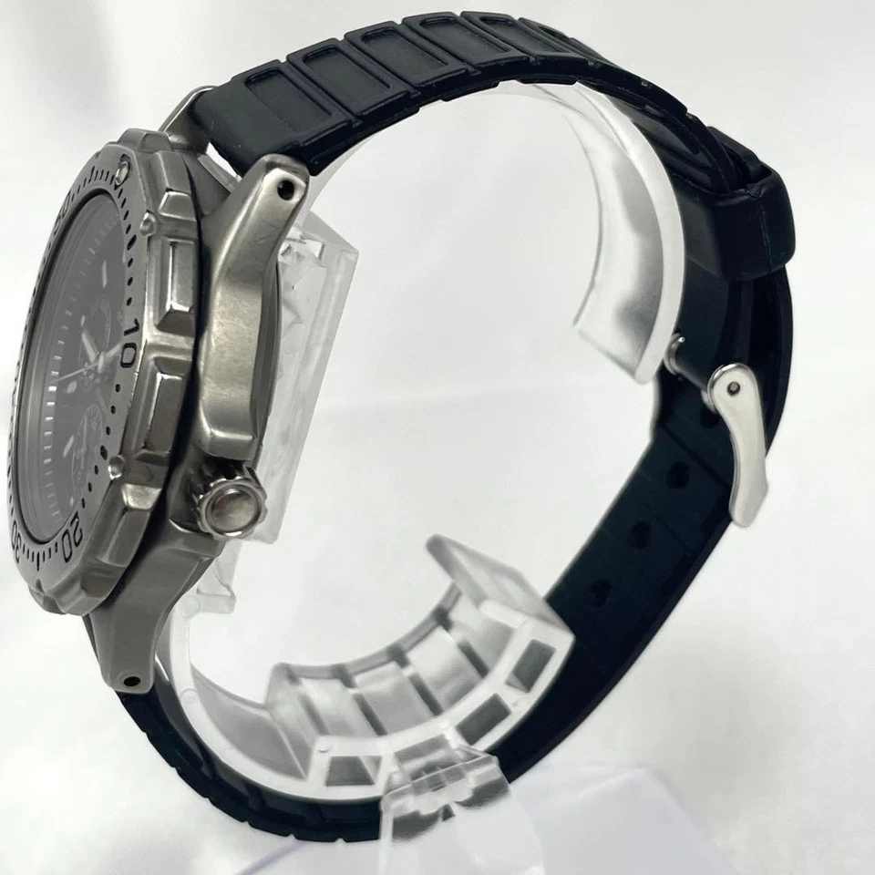 Seiko Diver Solar Titanium Watch 5K2J 0A30 Mens Chronograph Timepiece - Image 4 of 4