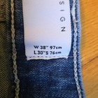 ASOS DESIGN Men's Blue Distressed Skinny Slim Fit Denim Jeans 5-Pocket W38/L30 — photo 3