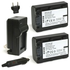 Replacement for Sony NP-FV30 Battery 2-Pack, 1200mAh and Charger