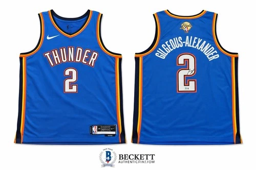 Shai Gilgeous Alexander Signed 2025 NBA Finals Jersey Thunder Beckett BAS COA