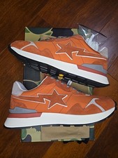 A Bathing Ape Bape Roadsta Express Orange Color Sz-12 US Men's Brand New OG All