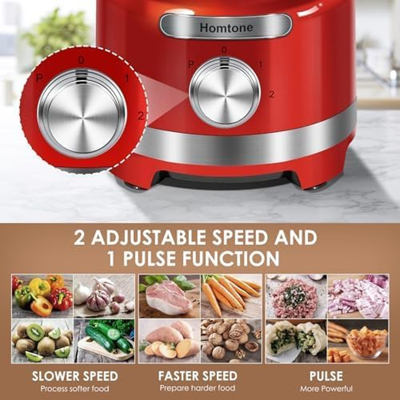 16 Cup Food Processor, French-Fry-Cutter Food Processors, 9 Functions 7 Blades f