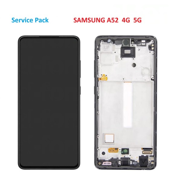 Original Display FüR Samsung A52 SM-A525F A526B Oled Touchscreen Mit Rahmen-image