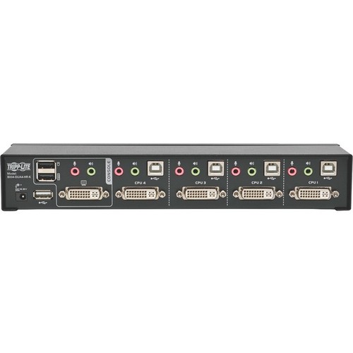 Tripp Lite 4-port Dvi Dual-link / Usb Kvm Switch W/ Audio And Cables - 4 - Picture 5 of 8