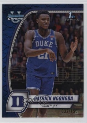 2024-25 Bowman U Chrome Blue Reptilian Refractor 32/150 Patrick Ngongba #58 0t59