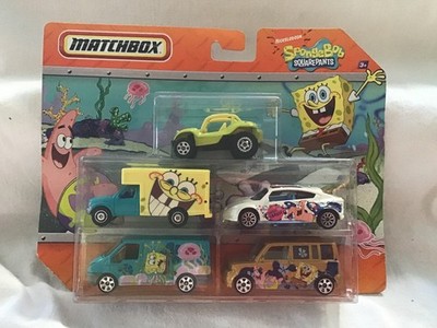 MATCHBOX US ISSUE - SPONGEBOB & SQUAREPANTS - 5 PACK GIFT SET - ON CARD