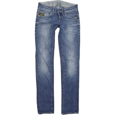 G-Star Damen Jeans blau Straight Regular Stretch W26 L32 (59359)