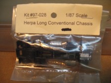 HO 1/87 CUSTOM 3 AXLE TRACTOR  CHASSIS 97028 HERPA LONG  CONV