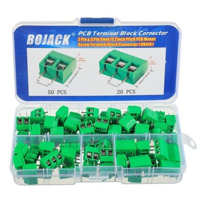 Green 5mm 2pin  3pin Pitch Pcb Mount Screw Terminal Block Connector For Arduino
