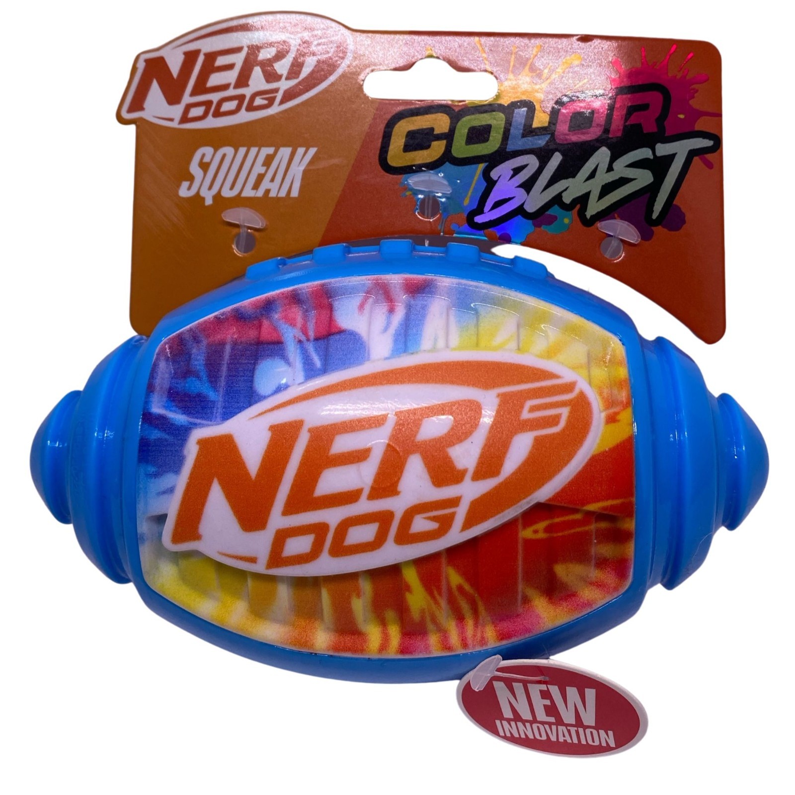 Nerf Dog Color Blast Squeak Toy 1 Count New
