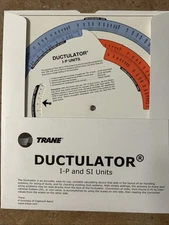 Trane Ductulator I-P and SI Units