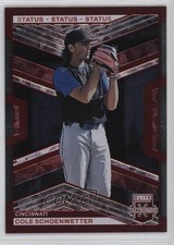 2023 Panini Elite Extra Edition Red Status 76/199 Cole Schoenwetter #10 0wc9