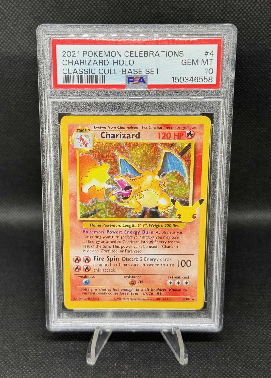 PSA 10 Pokemon Celebrations Classic Coll. Holo Charizard 4/102 GEM MINT!