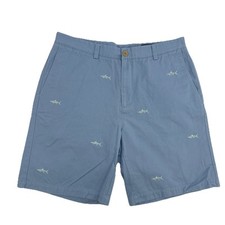 Vineyard Vines Breaker Short Men's 36 LIght Blue Flat Front Tarpon Embroidered