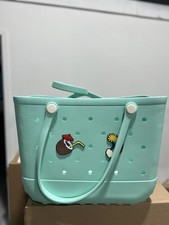 Beach Bag Rubber Tote Bag - Waterproof Travel...