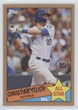 2020 Topps 1985 Baseball All-Stars Gold 40/50 Christian Yelich #85AS-19 0x5e