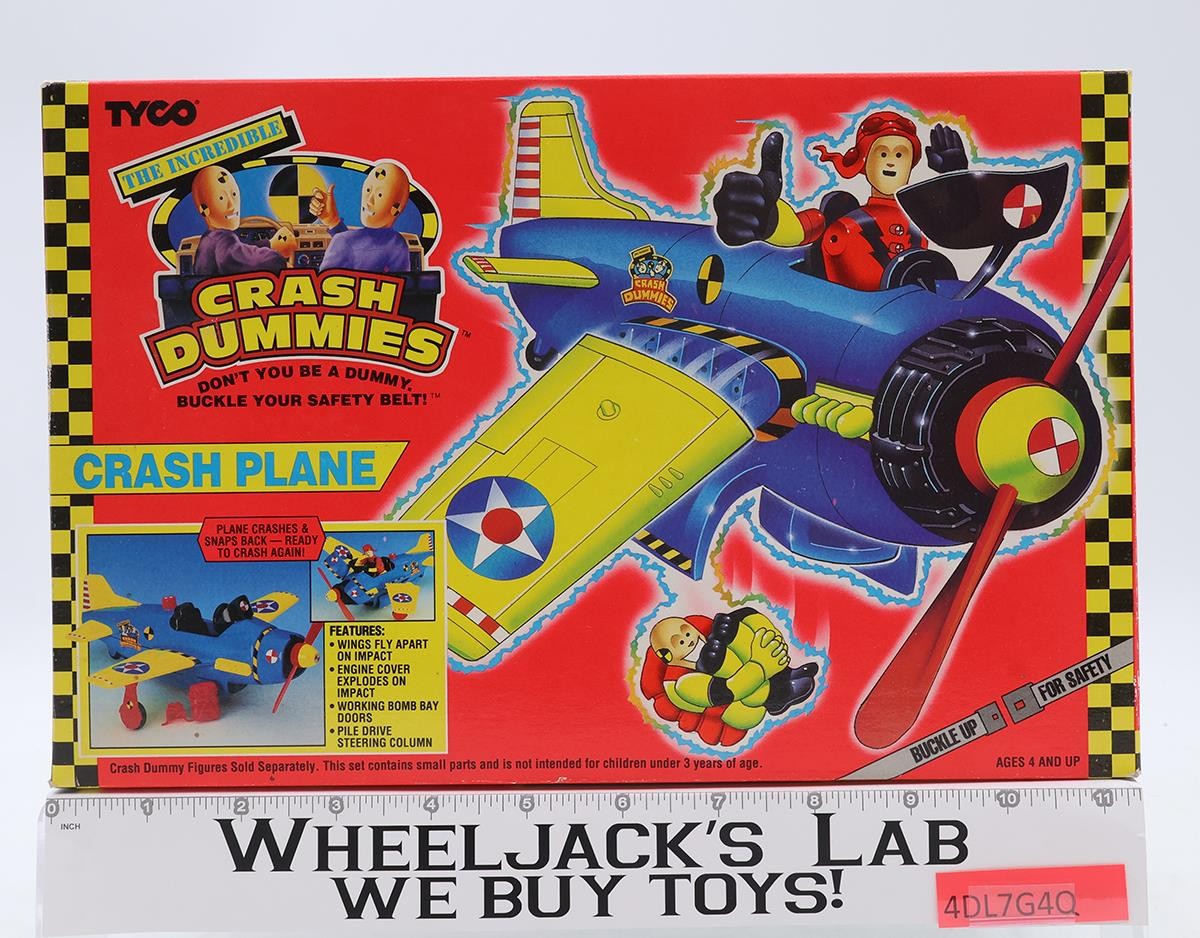 Crash Plane The Incredible Crash Dummies 1992 Vintage Tyco Vehicle