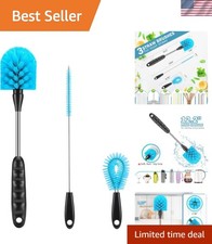 Elegant 12.2 Inch Stainless Steel Bottle Brush Set for Sparkling Clean Drinkware