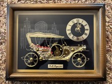Vintage Linden Quartz 1910 Rolls Royce Desk Touring Car Mantel Clock Clean Rare