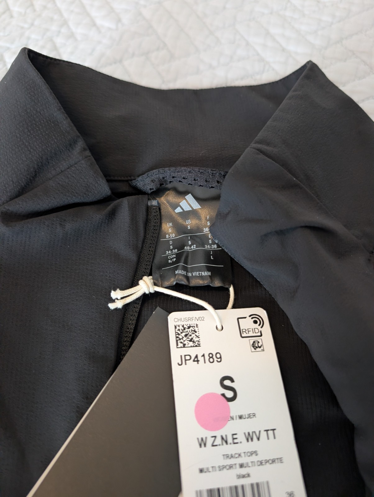 NWT Adidas Multi Sport Women's Jacket Black UPF 50+ Size S thumbnail 7