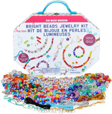 Bright Beads Jewelry Kit - Bead Bracelet Kit - 865 Piece Set - DIY Kids Crafts