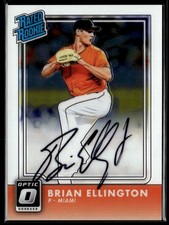2016 Donruss Optic Rated Rookies Base Autographs Brian Ellington RC Auto Miami