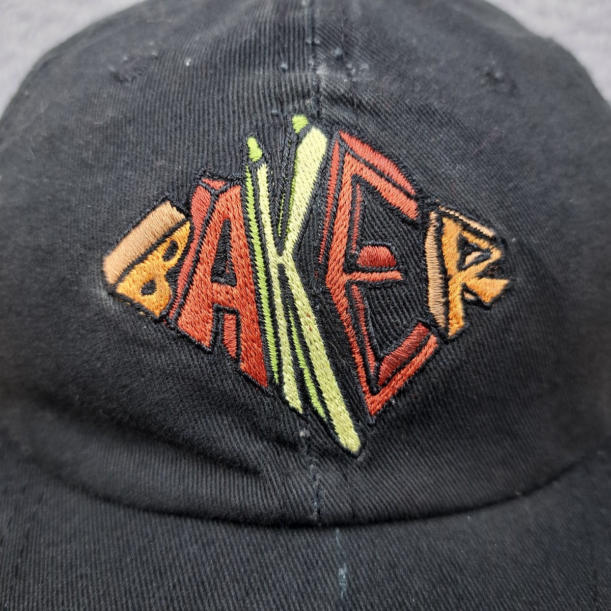 Vintage Baker Skateboards Hat Cap Snap Back Black Logo Streetwear