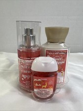 BATH AND BODY WORKS - WINTER CANDY APPLE 3 PC GIFT SET - TRAVEL SIZE - MINI BOX
