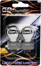 3157 3057 4157 Chrome Silver T25 12v Replacement Light Bulbs Amber 2pcs