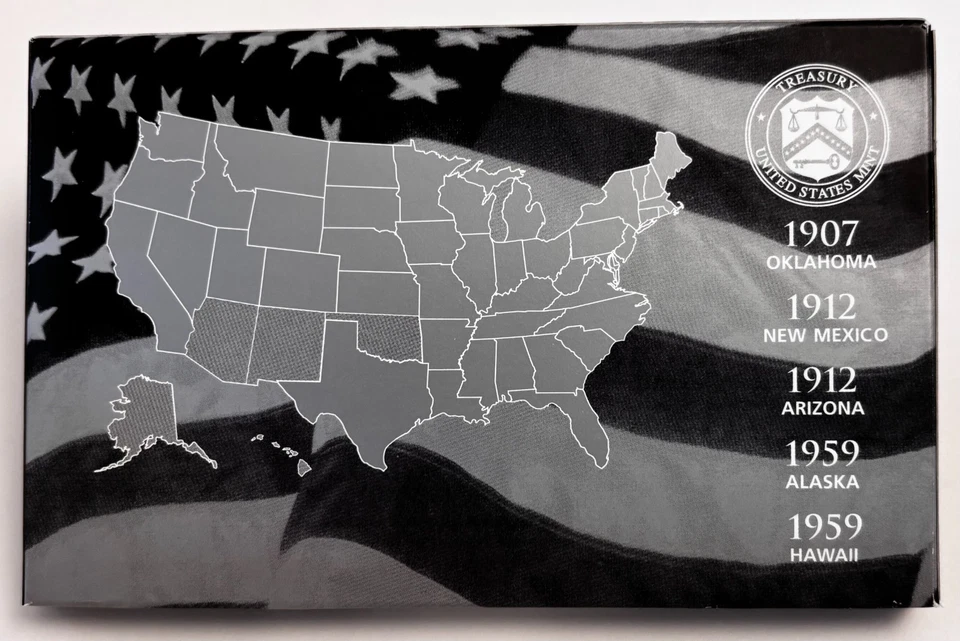 2008 United States Mint 50 State Quarters SILVER Proof Set with OGP & COA - Image 4 of 4