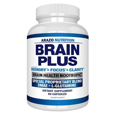 Arazo Nutrition Premium Brain Function Supplement Memory, Focus, Clarity Booster