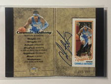 2008 Topps All-Star Booklet Cards Carmelo Anthony AUTO 068 & 69/999