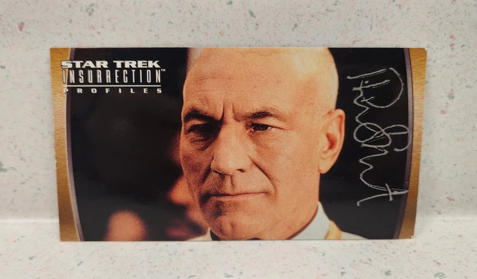 Star Trek Insurrection Profiles #52 Capitán Picard FIRMADO Patrick Stewart 1998 Foto 3 de 4