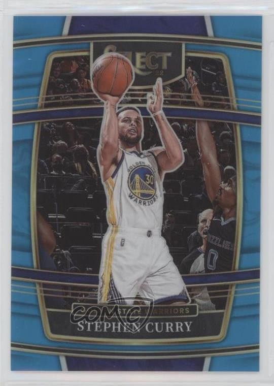 2021-22 Panini Select Concourse Light Blue Prizm 87/299 Stephen Curry #94 hs9