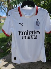 Women&rsquo;s Sz Med Puma AC Milan 24/25 Away 125 Anniversary Soccer Jersey 775017-02