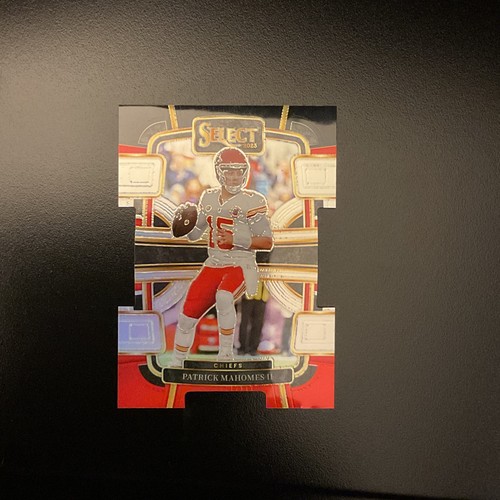 2023 Panini Select - Concourse Patrick Mahomes II #49 Black & Red Prizm Die-Cut