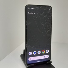 Google Pixel 4a Black Unlocked 128GB 6GB RAM 5.81" Android Smartphone Cracked