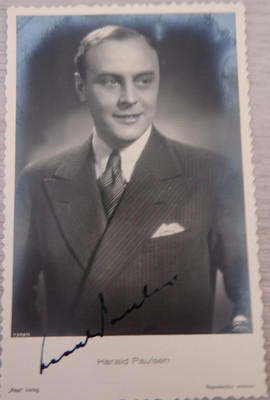 Autogramm deutscher Schauspieler und Regisseur Harald Paulsen (124824)