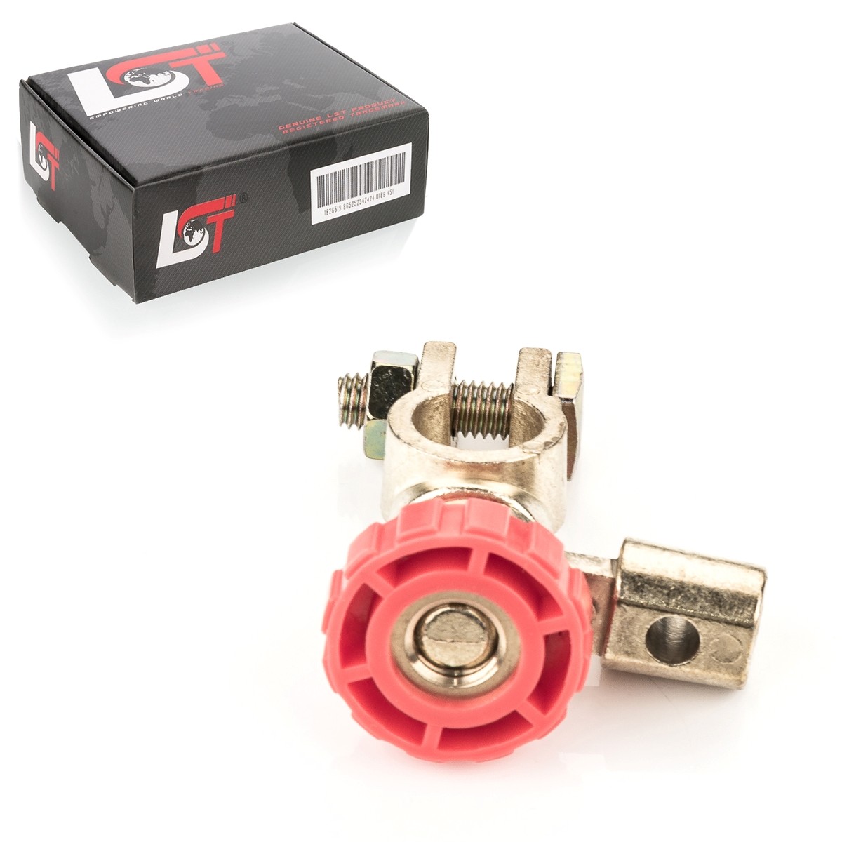 Car Battery Isolator Disconnect Terminal With Round Button Red For DAEWOO