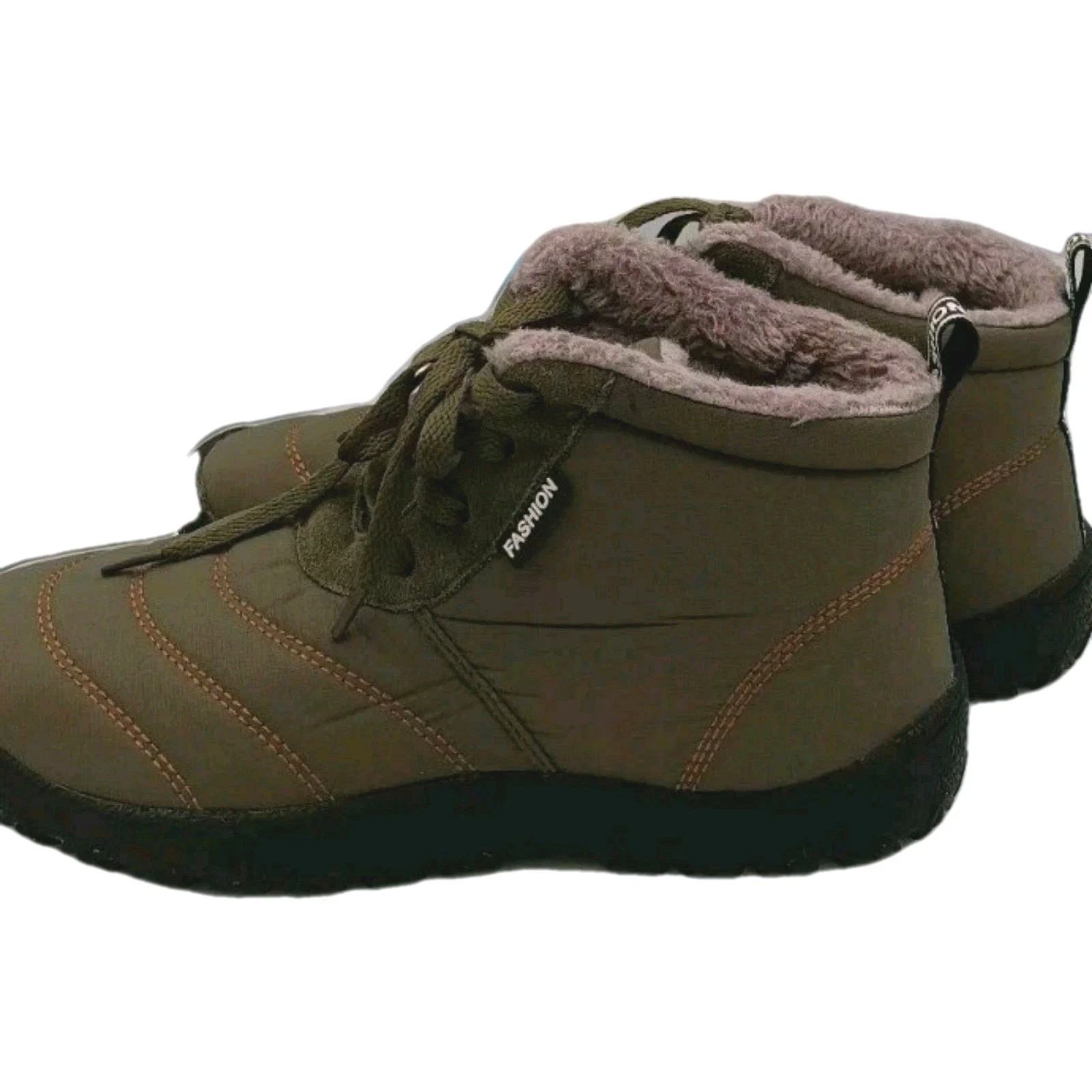 Mens Winter Warm Lace Up Ankle Boots Hiking Outdoor Casual Walking Fashion 6.5
