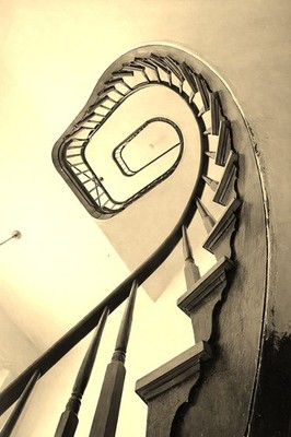 Spiral Stairs Swayne Hall Talladega College Alabama Vintage Poster Photo 16x24