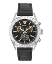 Versace Mens Stainless Steel 44mm Strap Fashion Watch