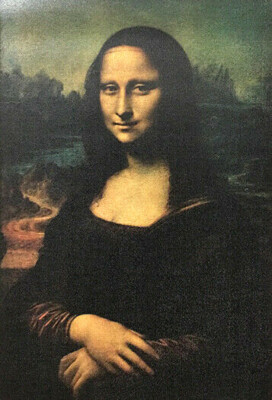 LEONARDO DA VINCI -MONA LISA-LA JOCONDE-LA GIOCONDA- ART ON CANVAS-UNSTRETCHED