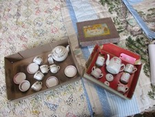 2 CHILDS TEA SETS 1 JAPAN NAGOTA HISIKA 1 PINK LUSTER WARE FLOWERS 17PIECES