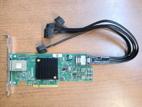 ORIGINAL HP LSI SAS 6Gb/s RAID CONTROLLER CARD WITH CABLES 792099-001 725504-002