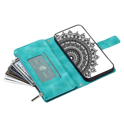 Zipper Totem Leather Wallet Phone Case For OnePlus 9 10 11 Pro Ace Nord N200 N10 - Picture 10 of 18